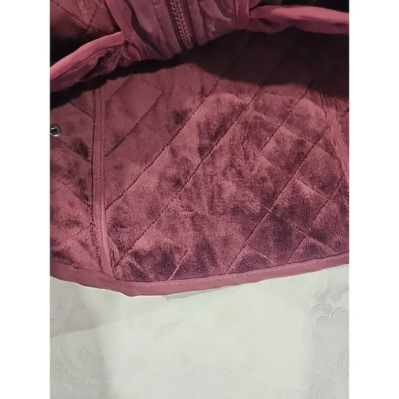 Outback Trading CO. Women's Microsuede Quilted Equestrian Vest,szM,maroon,NWT
